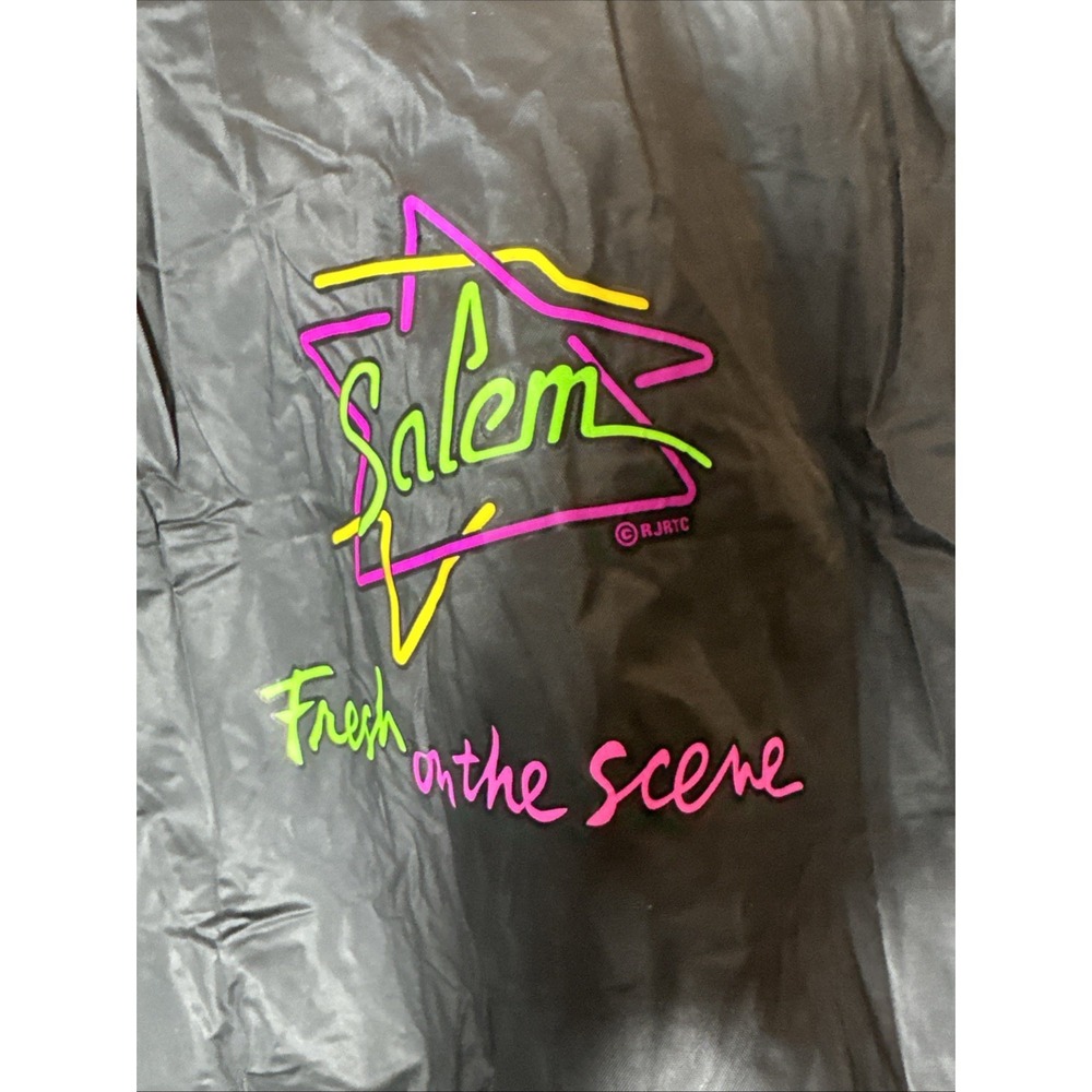 Vintage SALEM Fresh On The Scene Rain Windbreaker Zip Jacket PVC - Picture 5 of 9